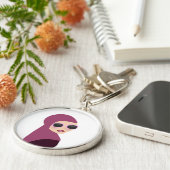 Islamische Schal muslima hijab Damenart Schlüsselanhänger (Seite)