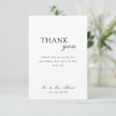 Islamische Skripthochzeit Dankeskarte (Stehend Vorderseite)