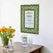 Islamische Smaragdgrüne Begrüßungsfeier Foliendrucke (Ablage(Küche))