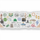 Islamische Symbole Aufkleber (Vorderseite)