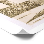 Islamische und maurische Modelle für Messerklingen Poster (Ecke)