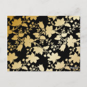 Islamische Verlobung am Schwarzen Goldrand Postkarte (Rückseite)