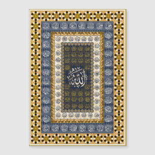 Islamische Wandkunst Allah Namen Kalligrafie Geome Magnetkarte