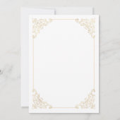 Islamische weiße Ankündigung Datum freihalten (Rückseite)