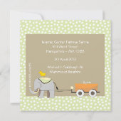 Islamischer Aqiqah-Baby-Einladung Ankündigung musl (Rückseite)