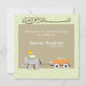 Islamischer Aqiqah-Baby-Einladung Ankündigung musl (Vorderseite)