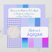 Islamischer Babyjunge Einladung (Vorne/Hinten)