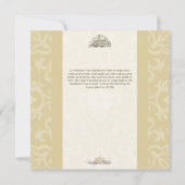 Islamischer Beige Bismillah Einladungskarte Einladung (Rückseite)