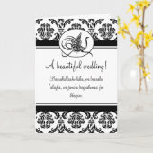 Islamischer Damask dua Gratulationen Hochzeitskart Karte (Gelbe Blume)