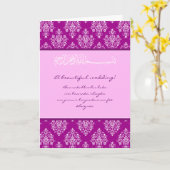 Islamischer Damask dua Gratulationen Hochzeitskart Karte (Gelbe Blume)