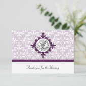 Islamischer Damast des Islams danken Ihnen Dankeskarte (Stehend Vorderseite)