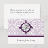 Islamischer Damast des Islams danken Ihnen Dankeskarte (Vorne/Hinten)