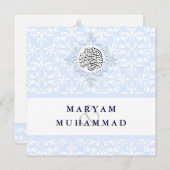 Islamischer Dämonenhochzeit-Verlobung Einladung (Vorne/Hinten)