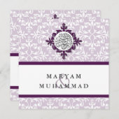 Islamischer Dämonenhochzeit-Verlobung Einladung (Vorne/Hinten)