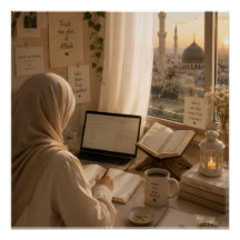 Islamischer Deen & Dunya Spiralposter