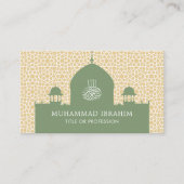 Islamischer Dom im arabischen Stil muslimischer Mi Visitenkarte (Vorderseite)