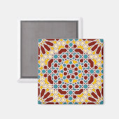 Islamischer geometrischer Mustermagnet Magnet (Vorderseite/Rückseite)