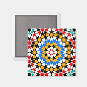 Islamischer geometrischer Mustermagnet Magnet (Vorderseite/Rückseite)