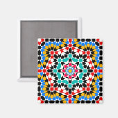 Islamischer geometrischer Mustermagnet Magnet (Vorderseite/Rückseite)