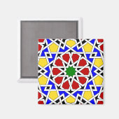 Islamischer geometrischer Mustermagnet Magnet (Vorderseite/Rückseite)
