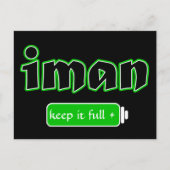 Islamischer Glaube Postkarte (Vorderseite)