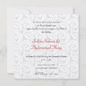 Islamischer goldener Damast, der Bismillah Moslems Einladung (Rückseite)