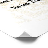 Islamischer Hadith des Propheten Mohammed, Manners Poster (Ecke)