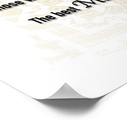 Islamischer Hadith des Propheten Mohammed, Manners Poster (Ecke)