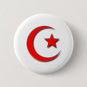 Islamischer Halbmond Button (Vorderseite)