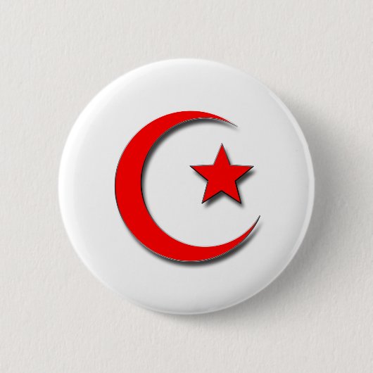 Islamischer Halbmond Button (Vorderseite)