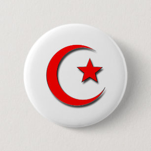 Islamischer Halbmond Button