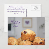 Islamischer Happy Eid Kareem Süßigkeiten Muffins c Postkarte (Vorne/Hinten)