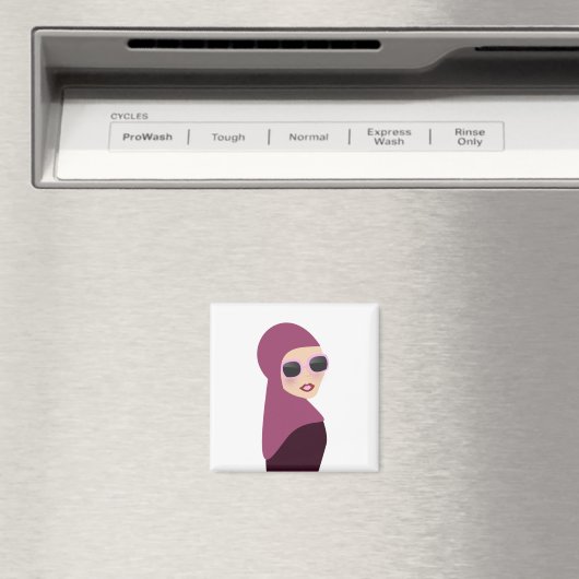 Islamischer Hijab-Damenstil Magnet (In Situ (Geschirrspüler))
