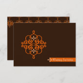 Islamischer Islamhochzeits-Verlobungsdamast Einladung (Vorne/Hinten)