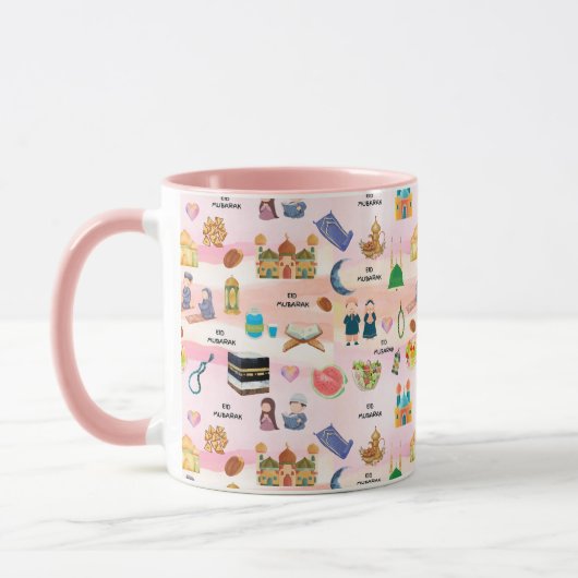 Islamischer Kinderbecher – Buntes Eid und Ramadan Tasse (Links)
