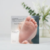 Islamischer Kinderfuß aqiqah Geburtseinladung Einladung (Stehend Vorderseite)