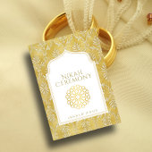 Islamischer Königlicher Golden Damask Muslime Nika Einladung
