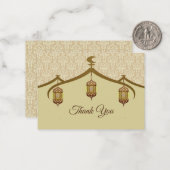 Islamischer Lampenstil Danke Karte (Vorderseite/Rückseite Beispiel)