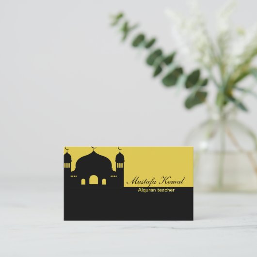 Islamischer Stil Visitenkarte (Stehend Vorderseite)