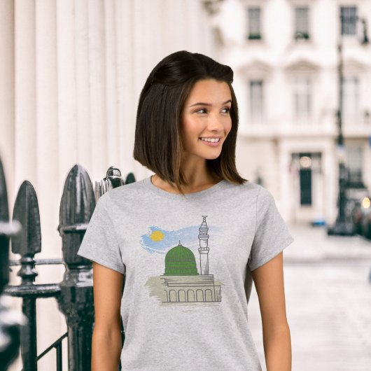 Islamischer T - Shirt der Frauen: Masjid an-Nabawi