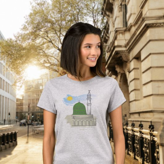 Islamischer T - Shirt der Frauen: Masjid an-Nabawi