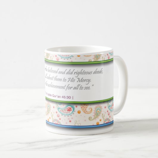 Islamischer Tassenentwurf Kaffeetasse (VorderseiteRechts)