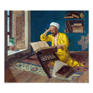 Islamischer Theologe mit Koran Osman Hamdi Bey Fotodruck