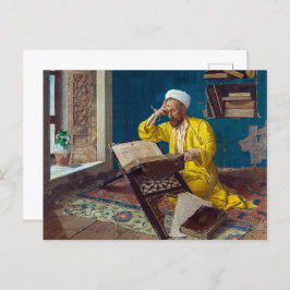 Islamischer Theologe mit Koran | Osman Hamdi Bey | Postkarte