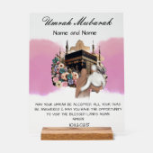 Islamischer Umrah Mubarak Acrylschild (Vorderseite)