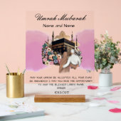 Islamischer Umrah Mubarak Acrylschild (Hochzeit)