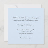 Islamisches Aqiqah Baby Foto Geburt bismillah einl Einladung (Rückseite)