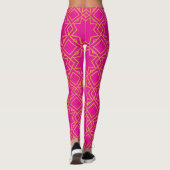 Islamisches Arab-Muster hell rosa Leggings (Rückseite)