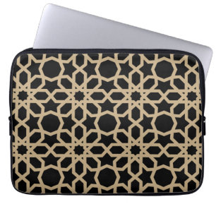 Islamisches arabisches geometrisches Musterdesign Laptopschutzhülle