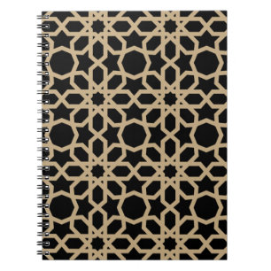 Islamisches arabisches geometrisches Musterdesign  Notizblock
